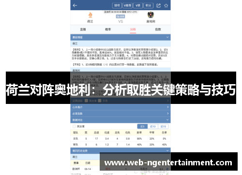 荷兰对阵奥地利：分析取胜关键策略与技巧