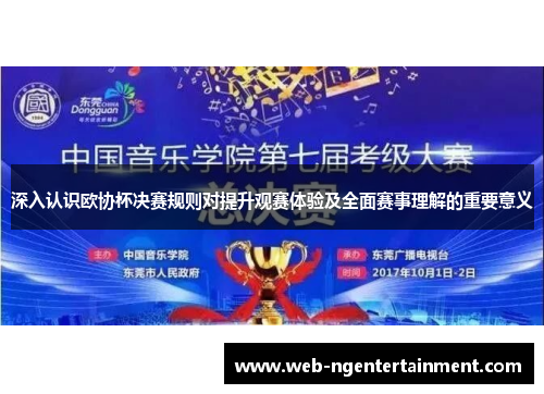 深入认识欧协杯决赛规则对提升观赛体验及全面赛事理解的重要意义